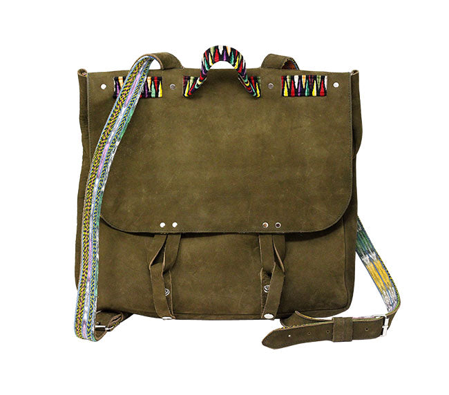 Guatemalan Satchel - Army Green