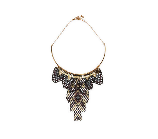 Beaded Choker - Wine