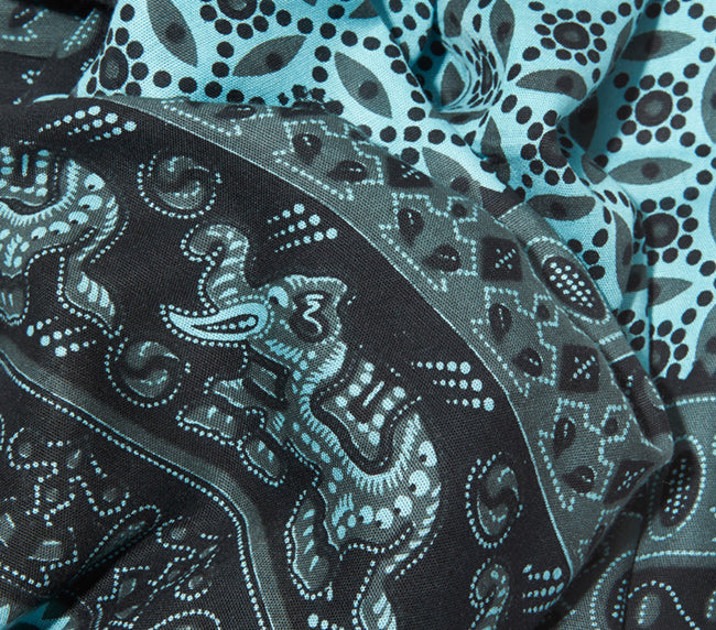 Elephant Print Sarong - Jade