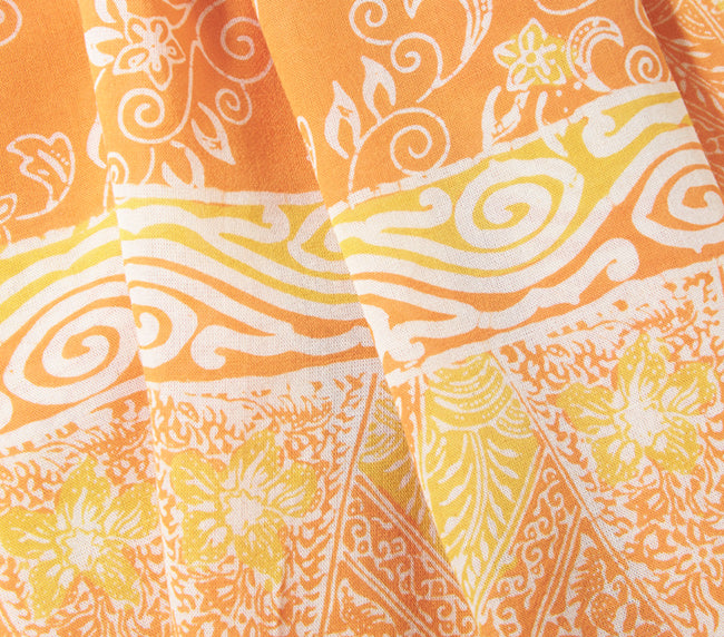 Tangerine Tassel Sarong