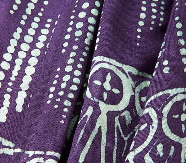 Purple & Jade Droplet Sarong