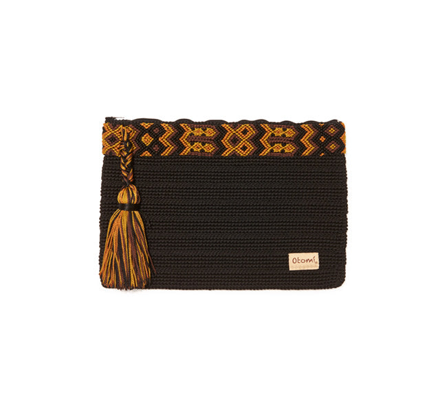 Chiapas Clutch Handbag - Black