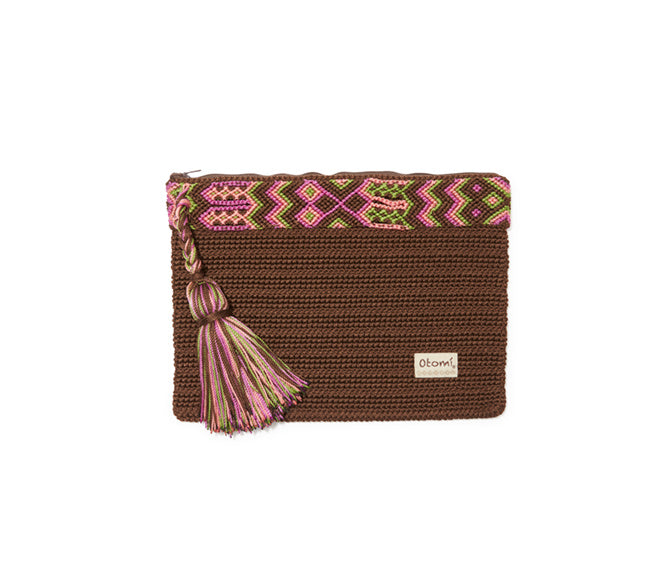 Chiapas Clutch Handbag - Brown