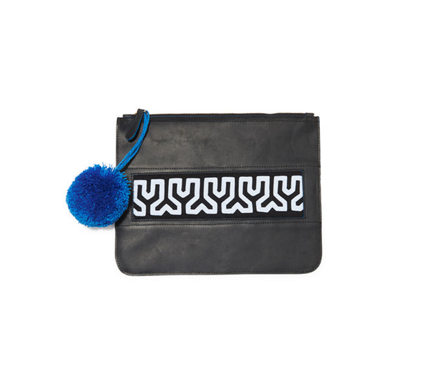 Colombian Leather Clutch - Black