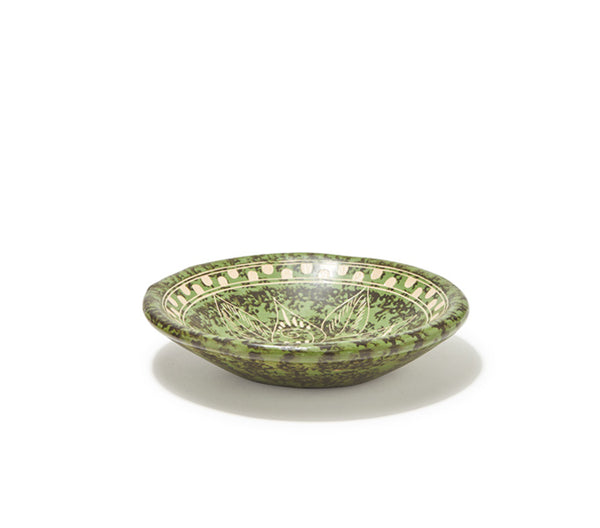 Guaitil 6.5" Bowl - Green & Black Sponge