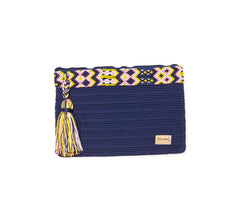 Chiapas Clutch Handbag - Indigo